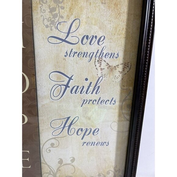 Set of 2 Crystal Art Gallery Wall Decor Hope Live 12” x 15” - Picture 4 of 9